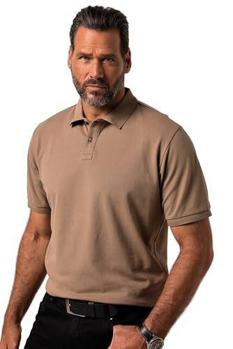JP1880 Herren FLEXNAMIC, Halbarm, bis 8 XL Poloshirts, braun grau, XXXXXXL von JP 1880