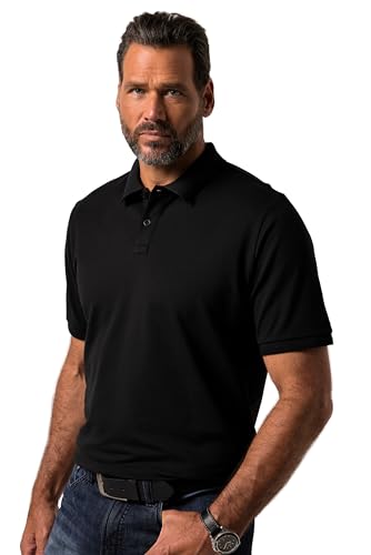 JP1880 Herren FLEXNAMIC, Halbarm, bis 8 XL Poloshirts, schwarz, 5XL von JP 1880