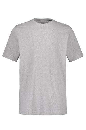 JP 1880 Herren große Größen Übergrößen Menswear L-8XL T-Shirt, Basic, Rundhals, gekämmte Baumwolle, bis 8XL grau Melange XXL 702558123-XXL von JP 1880