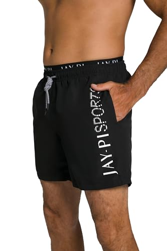 JP 1880 Herren große Größen Übergrößen Menswear L-8XL Jay-PI Badehose, Beachwear, Elastikbund Mattes Nachtblau 5XL 802567130-5XL von JP 1880