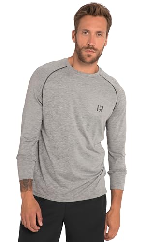 JP 1880 Herren Active - Longsleeve , Funktion Langarmshirt, Grau Melange, 5XL EU von JP 1880
