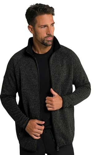 JP 1880 Herren Jay-pi Strickfleece-jacke Strickjacke, Schwarz, XXL EU von JP 1880