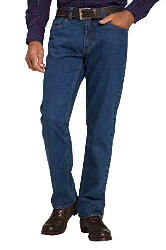 JP 1880 Herren große Größen Übergrößen Menswear L-8XL Jeans, 5-Pocket, Regular Fit, bis Gr. 70/35 Blue Denim 58 809091902-58 von JP 1880