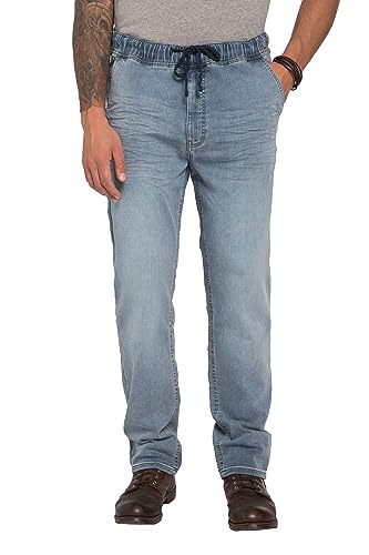 JP 1880 Herren große Größen Übergrößen Menswear L-8XL Jeans, Denim, FLEXNAMIC®, Straight Fit, Schlupfbund Bleached Denim 4XL 819276907-4XL von JP 1880