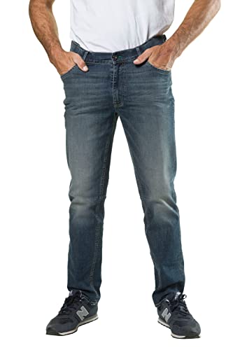 JP 1880 Herren große Größen Übergrößen Menswear L-8XL Jeans, Denim, Traveller-Bund, Straight Fit, bis Gr. 70/35 Blue Stone 32 718213902-32 von JP 1880