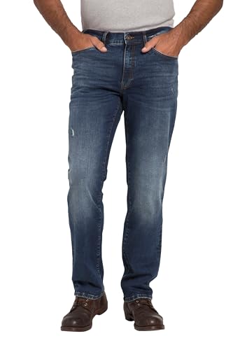 JP 1880 Herren große Größen Übergrößen Menswear L-8XL Jeans, FLEXNAMIC®, Denim, Regular Fit, Vintage Look Dark Blue Denim 33 821085903-33 von JP 1880