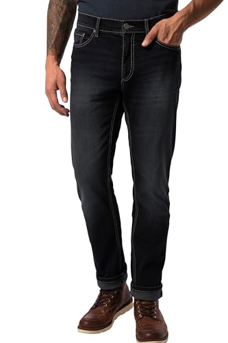 JP 1880 Herren große Größen Übergrößen Menswear L-8XL Jeans, FLEXNAMIC®, Kontrast Stitching, 5-Pocket, Straight Fit Dark Blue Denim 29 711564903-29 von JP 1880