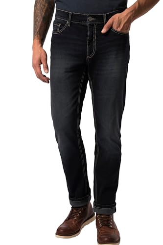 JP 1880 Herren große Größen Übergrößen Menswear L-8XL Jeans, FLEXNAMIC®, Kontrast Stitching, 5-Pocket, Straight Fit Dark Blue Denim 66 711564903-66 von JP 1880