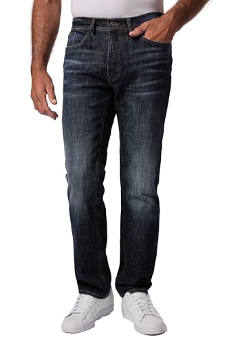 JP 1880 Herren große Größen Übergrößen Menswear L-8XL Jeans FLEXNAMIC®, Denim, 5-Pocket, Straight Fit, bis Gr. 72/36 Dark Blue Denim 54 831645903-54 von JP 1880