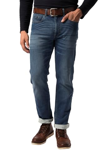 JP 1880 Herren große Größen Übergrößen Menswear L-8XL Jeans FLEXNAMIC®, Straight Fit, 5-Pocket, bis Gr. 36/72 Blue Denim 32 827393902-32 von JP 1880