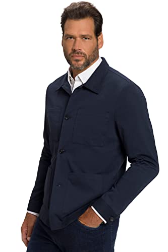 JP 1880 Herren große Größen Übergrößen Menswear L-8XL Jersey-Hemdsakko Nizza FLEXNAMIC®, Business, Baukasten, bis 8 XL Navy blau 5XL 808758130-5XL von JP 1880