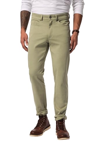 JP 1880 Herren große Größen Übergrößen Menswear L-8XL Jerseyhose FLEXNAMIC®, 5-Pocket, Modern Straight Fit, bis Gr 72 Khaki grün 72 828545426-72 von JP 1880