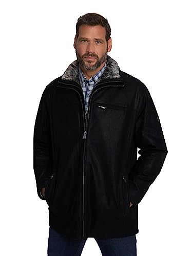 JP 1880 Herren große Größen Übergrößen Menswear L-8XL Lederjacke, Porc-Leder, Stehkragen, Webpelz Blende, Steppfutter schwarz 3XL 809079100-3XL von JP 1880