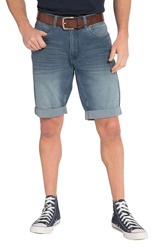 JP 1880 Herren große Größen Übergrößen Menswear L-8XL Lightweight-Jeansbermuda, Regular Fit, 5-Pocket, bis Gr. 72 Blue Denim 60 814664902-60 von JP 1880