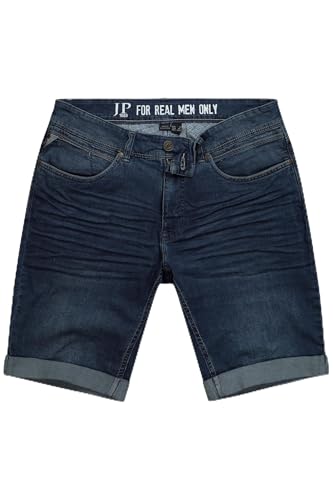 JP 1880 Herren große Größen Übergrößen Menswear L-8XL Lightweight-Jeansbermuda, Regular Fit, 5-Pocket, bis Gr. 72 Dark Blue Denim 62 814664903-62 von JP 1880