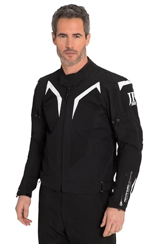 JP 1880 Herren große Größen Übergrößen Menswear L-8XL Motorrad-Jacke Zelda, 3D Air-Mesh Rücken-Einsatz schwarz 4XL 814208111-4XL von JP 1880