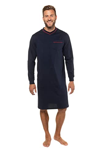 JP 1880 Herren Nachthemd Schlafanzug lang, Dunkel Marine, 7XL von JP 1880