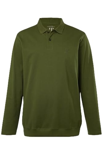 JP 1880 Herren große Größen Übergrößen Menswear L-8XL Poloshirt, Basic, Bauchfit, Langarm, Piqué, XXL bis 8 XL oliv 8XL 827115440-8XL JP 1880 Herren große Größen Übergrößen Menswear L-8XL Poloshirt, Basic, Bauchfit, Langarm, Piqué, XXL bis 8 XL oliv 8XL 827115440-8XL von JP 1880