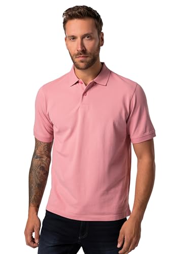 JP 1880 Herren, Piqué Poloshirts, Dunkelrosa, 8XL von JP 1880