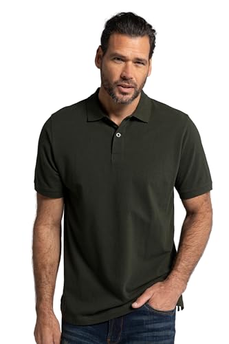 JP 1880 Herren große Größen Übergrößen Menswear L-8XL Poloshirt, Basic, Halbarm, Piqué, bis 10XL dunkle Olive 7XL 702560193-7XL von JP 1880