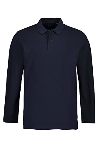 JP 1880 Herren große Größen Übergrößen Menswear L-8XL Poloshirt, Basic, Langarm, Piqué, bis 8 XL dunkel Marine 6XL 799230730-6XL von JP 1880