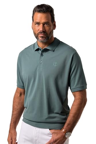 JP 1880 Herren große Größen Übergrößen Menswear L-8XL JP1880 Poloshirt, Bauchfit, Basic, Halbarm, Piqué, XXL bis 10XL eukalyptus 8XL 712617190-8XL von JP 1880