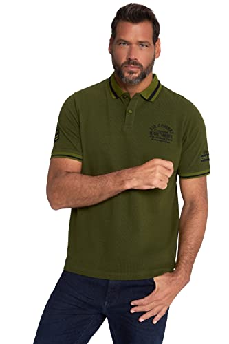 JP 1880 Herren große Größen Übergrößen Menswear L-8XL Poloshirt, Halbarm, Piqué, Badges seegrün 4XL 812576441-4XL von JP 1880