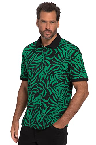 JP 1880 Herren große Größen Übergrößen Menswear L-8XL Poloshirt FLEXNAMIC®, Halbarm, Allover Print smaragdgrün 6XL 816103459-6XL von JP 1880