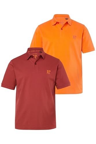 JP 1880 Herren große Größen Übergrößen Menswear L-8XL Poloshirts, Basic, 2er-Pack, Piqué, gekämmte Baumwolle Rostbraun XXL 704317350-XXL JP 1880 Herren große Größen Übergrößen Menswear L-8XL Poloshirts, Basic, 2er-Pack, Piqué, gekämmte Baumwolle Rostbraun XXL 704317350-XXL von JP 1880