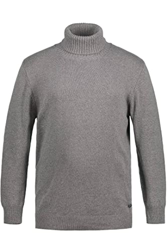 JP 1880 Herren große Größen Übergrößen Menswear L-8XL Rollkragenpullover, Strick grau Melange 4XL 796357123-4XL von JP 1880