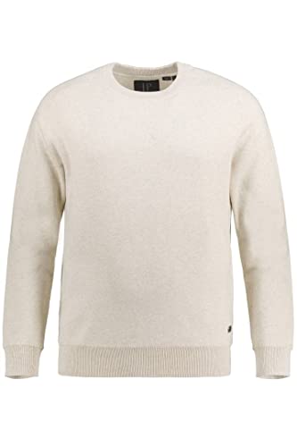 JP 1880 Herren große Größen Übergrößen Menswear L-8XL Pullover FLEXNAMIC®, Sweat Look, bis 8 XL Natur Melange 6XL 809061200-6XL von JP 1880