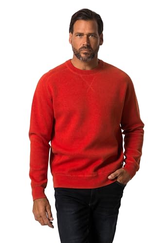 JP 1880 Herren große Größen Übergrößen Menswear L-8XL Pullover FLEXNAMIC®, Sweat Look, bis 8 XL dunkelorange 6XL 809061660-6XL von JP 1880