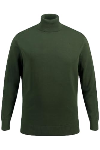 JP 1880 Herren Rollkragen, Feinstrick Pullover, dunkelgrün, 5XL Grande Taille von JP 1880