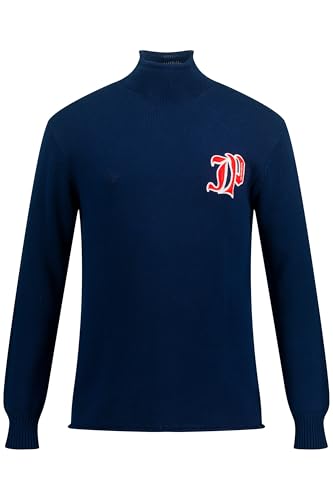 JP 1880 Herren große Größen Übergrößen Menswear L-8XL Rollkragenpullover, kerniger Strick, kurzer Rollkragen Navy blau 7XL 820691130-7XL von JP 1880