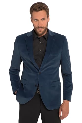 JP 1880 Herren große Größen Übergrößen Menswear L-8XL Sakko Sol, Samt, Smoking-Sakko dunkel Marine 56 823704730-56 von JP 1880