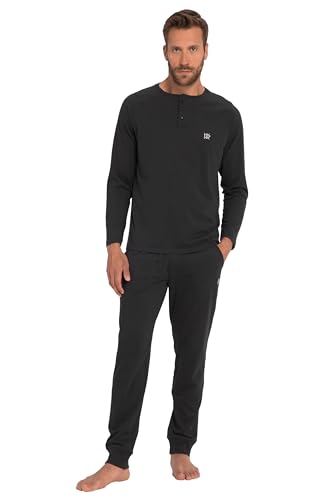 JP 1880 Herren große Größen Übergrößen Menswear L-8XL Schlafanzug, Henley, Langarm, Lange Hose schwarz XXL 800377100-XXL JP 1880 Herren große Größen Übergrößen Menswear L-8XL Schlafanzug, Henley, Langarm, Lange Hose schwarz XXL 800377100-XXL von JP 1880