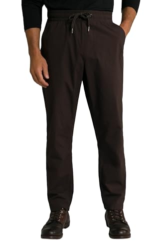 JP 1880 Herren große Größen Übergrößen Menswear L-8XL Schlupfhose, FLEXNAMIC®, Elastikbund, Tapered Loose Fit Dunkelbraun 3XL 790142110-3XL von JP 1880