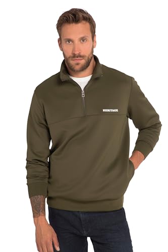 JP 1880 Herren große Größen Übergrößen Menswear L-8XL Scuba-Troyer FLEXNAMIC®, Stehkragen mit Zipper, 2 Taschen tannengrün 3XT 820923640-3XT von JP 1880