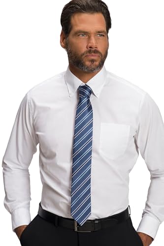 JP 1880 Herren große Größen Übergrößen Menswear L-8XL Seiden-Krawatte, Streifen, Extralänge, 7,5 cm breit mittelblau 1Size 809025756-1 JP 1880 Herren große Größen Übergrößen Menswear L-8XL Seiden-Krawatte, Streifen, Extralänge, 7,5 cm breit mittelblau 1Size 809025756-1 von JP 1880