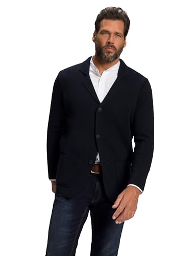 JP 1880 Herren große Größen Übergrößen Menswear L-8XL Stricksakko, FLEXNAMIC®, Milano-Strick, Reverskragen, bis 8 XL dunkel Marine 3XL 782666730-3XL von JP 1880