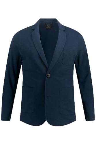 JP 1880 Herren große Größen Menswear L-8XL JP1880 Sweat-Sakko, Business, Flamm-Sweat, aufgesetzte Taschen, bis 7 XL Navy blau 7XL 820825130-7XL von JP 1880