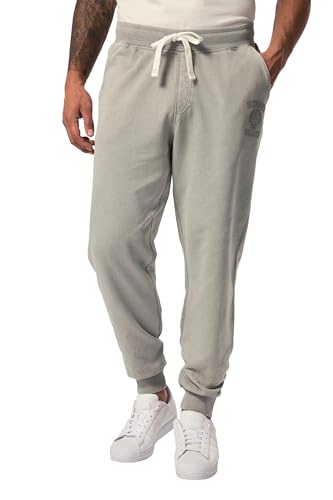 JP 1880 Herren große Größen Übergrößen Menswear L-8XL Sweatpants, Jogginghose, Vintage-Wash, Elastikbund, bis 8 XL Mittelgrau 4XL 825979186-4XL von JP 1880