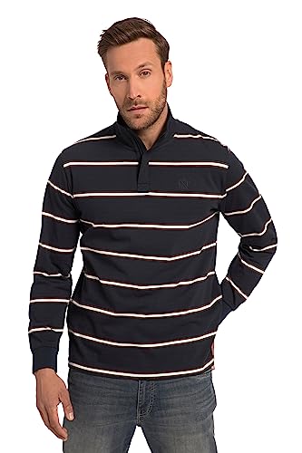 JP 1880 Herren große Größen Übergrößen Menswear L-8XL Sweatshirt, Stehkragen, verdeckter Zipper Navy blau 8XL 818528130-8XL von JP 1880