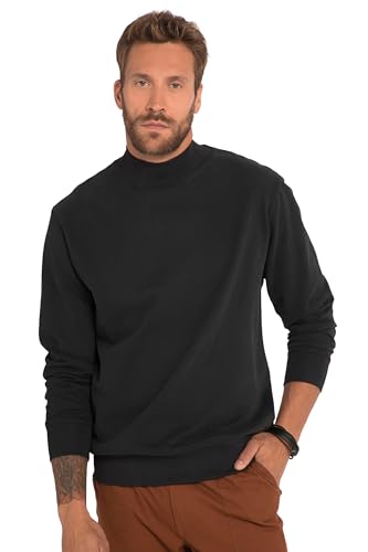 JP 1880 Herren Sweater, kurzer Rollkragen Sweatshirt, schwarz, XXL Größen von JP 1880