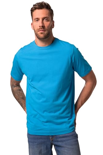 JP 1880 Herren große Größen Übergrößen Menswear L-8XL T-Shirt, Basic, Rundhals, gekämmte Baumwolle, bis 8XL helles azurblau XL 702558758-XL JP 1880 Herren große Größen Übergrößen Menswear L-8XL T-Shirt, Basic, Rundhals, gekämmte Baumwolle, bis 8XL helles azurblau XL 702558758-XL von JP 1880