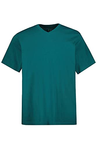 JP 1880 Herren große Größen Übergrößen Menswear L-8XL T-Shirt, Basic, V-Ausschnitt, bis 8XL Petrol L 702415460-L von JP 1880