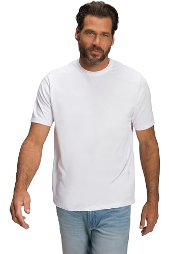 JP 1880 Herren große Größen Übergrößen Menswear L-8XL T-Shirt, Halbarm, Destroyed Look schneeweiß 4XL 806235200-4XL von JP 1880