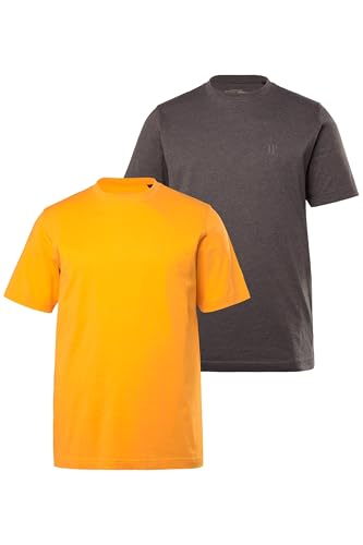 JP 1880 Herren große Größen Übergrößen Menswear L-8XL JP1880 T-Shirts, Basic, 2er-Pack, Rundhals, bis 8XL Mango 4XL 702637645-4XL von JP 1880