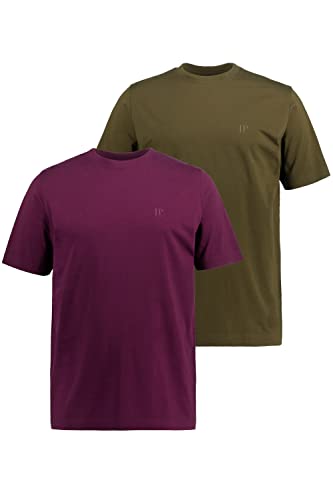 JP 1880, Herren, Große Größen, T-Shirts, 2er-Pack von JP 1880