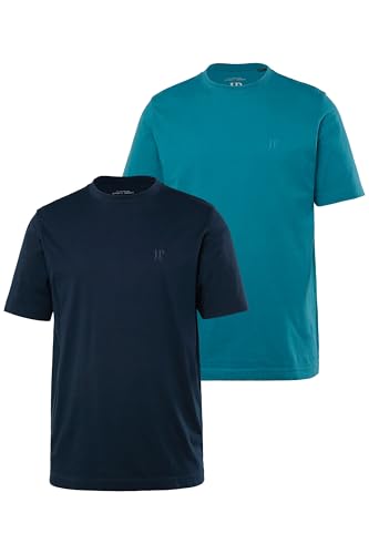 JP 1880 Herren große Größen Übergrößen Menswear L-8XL T-Shirts, Basic, 2er-Pack, Rundhals, bis 8XL von JP 1880